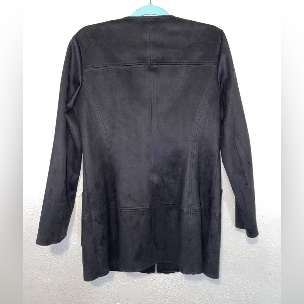 Zara Basic Collection Faux Suede Patch Pocket Ful… - image 3